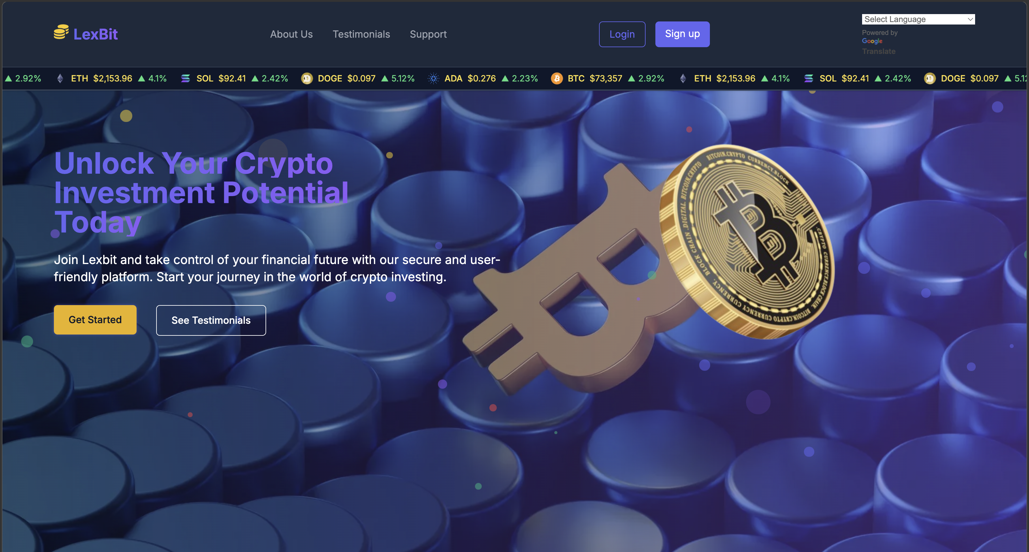 Crypto Investment Website